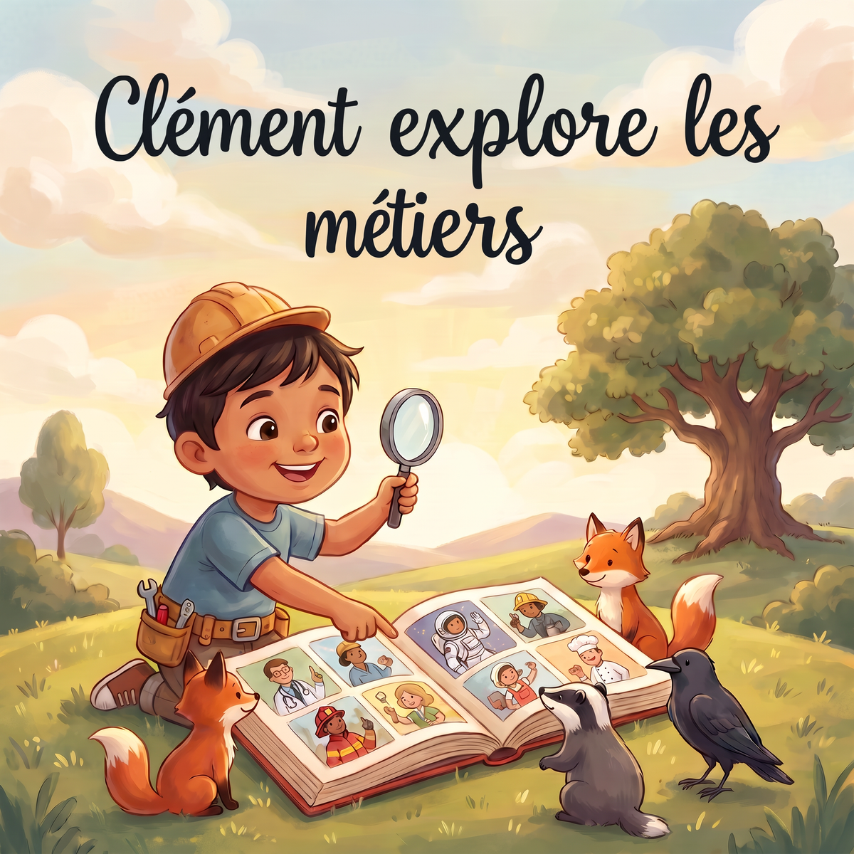 Couverture de « Clément explore les métiers »