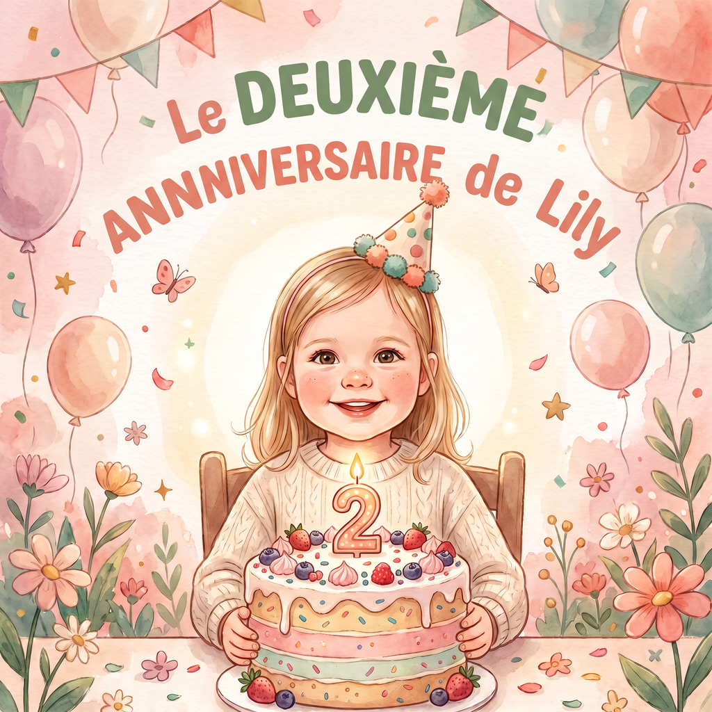Couverture de « Le DEUXIÈME ANNIVERSAIRE de Lily »