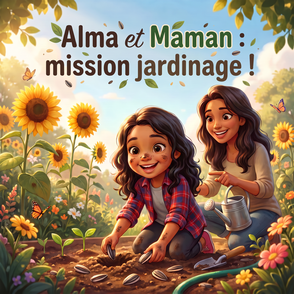 Couverture de « Alma et Maman : mission jardinage ! »