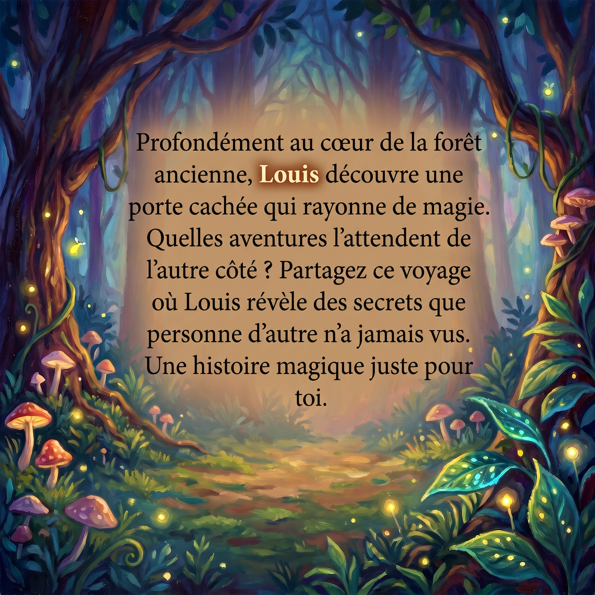 Quatrième de couverture de « Louis et l'aventure derrière la porte »