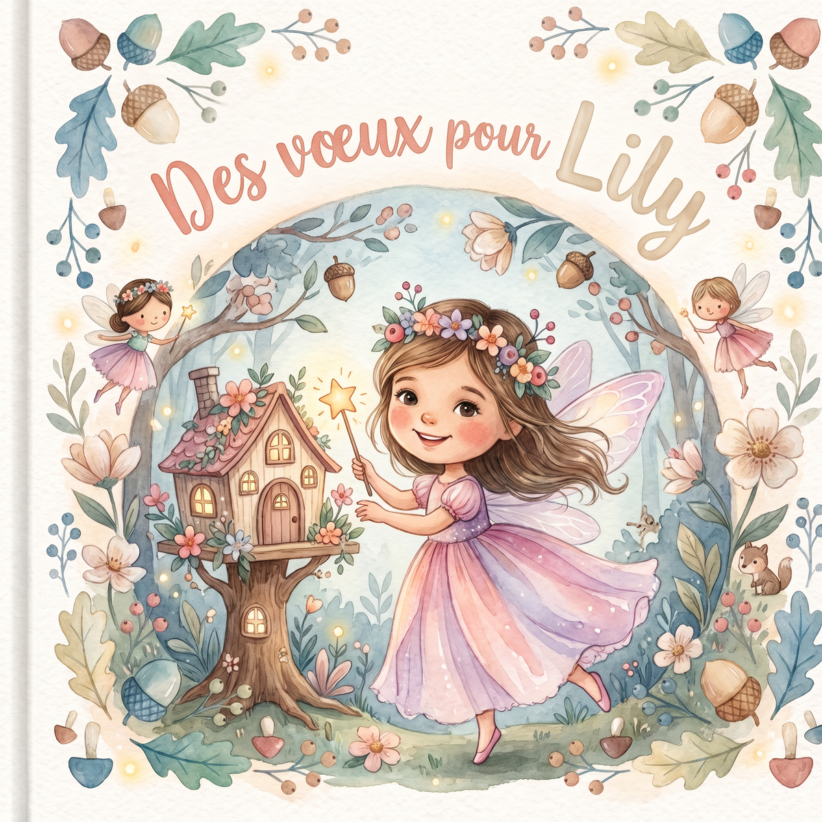Couverture illustrée du livre « Des vœux pour Lily ».