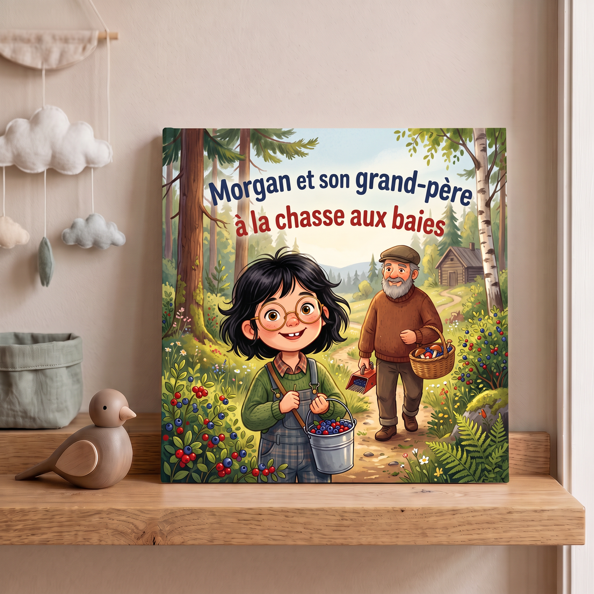 Image de « Morgan et son grand-père à la chasse aux baies »