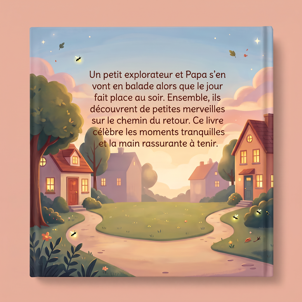 Quatrième de couverture de « Charlie et Papa, main dans la main »