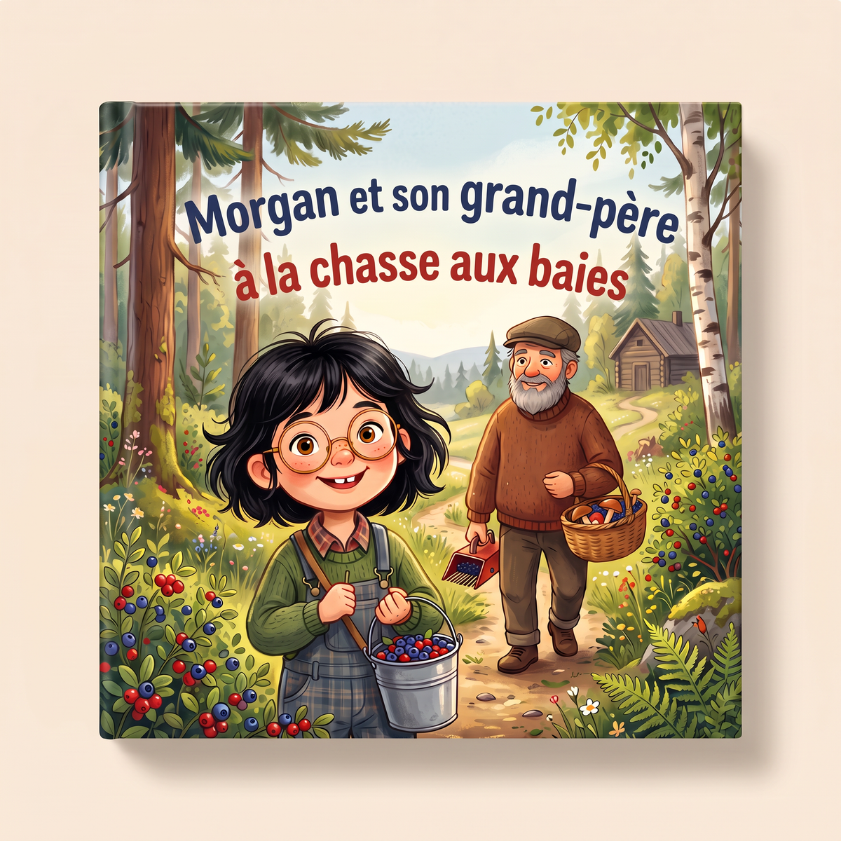 Image de « Morgan et son grand-père à la chasse aux baies »
