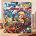 Livre fermé « Isaac et la grande aventure de l’ABC » sur fond neutre