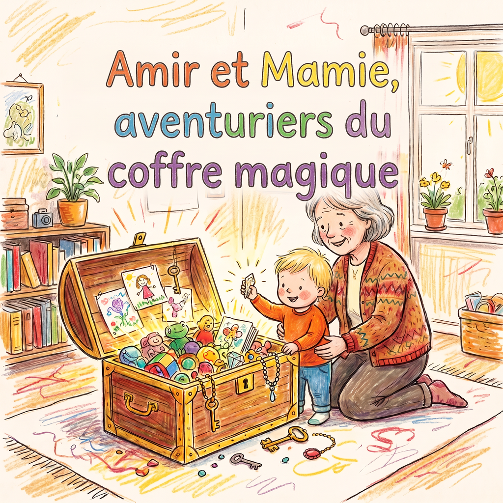 Couverture de « Amir et Mamie, aventuriers du coffre magique »