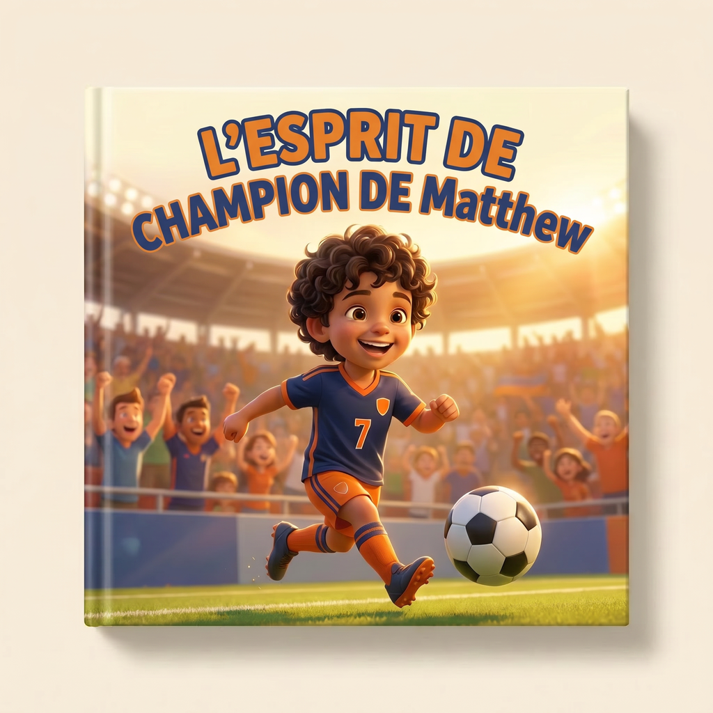 Livre fermé « L’ESPRIT DE CHAMPION DE Matthew » sur fond neutre