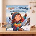 Livre fermé « Noa à la conquête des sommets » sur fond neutre