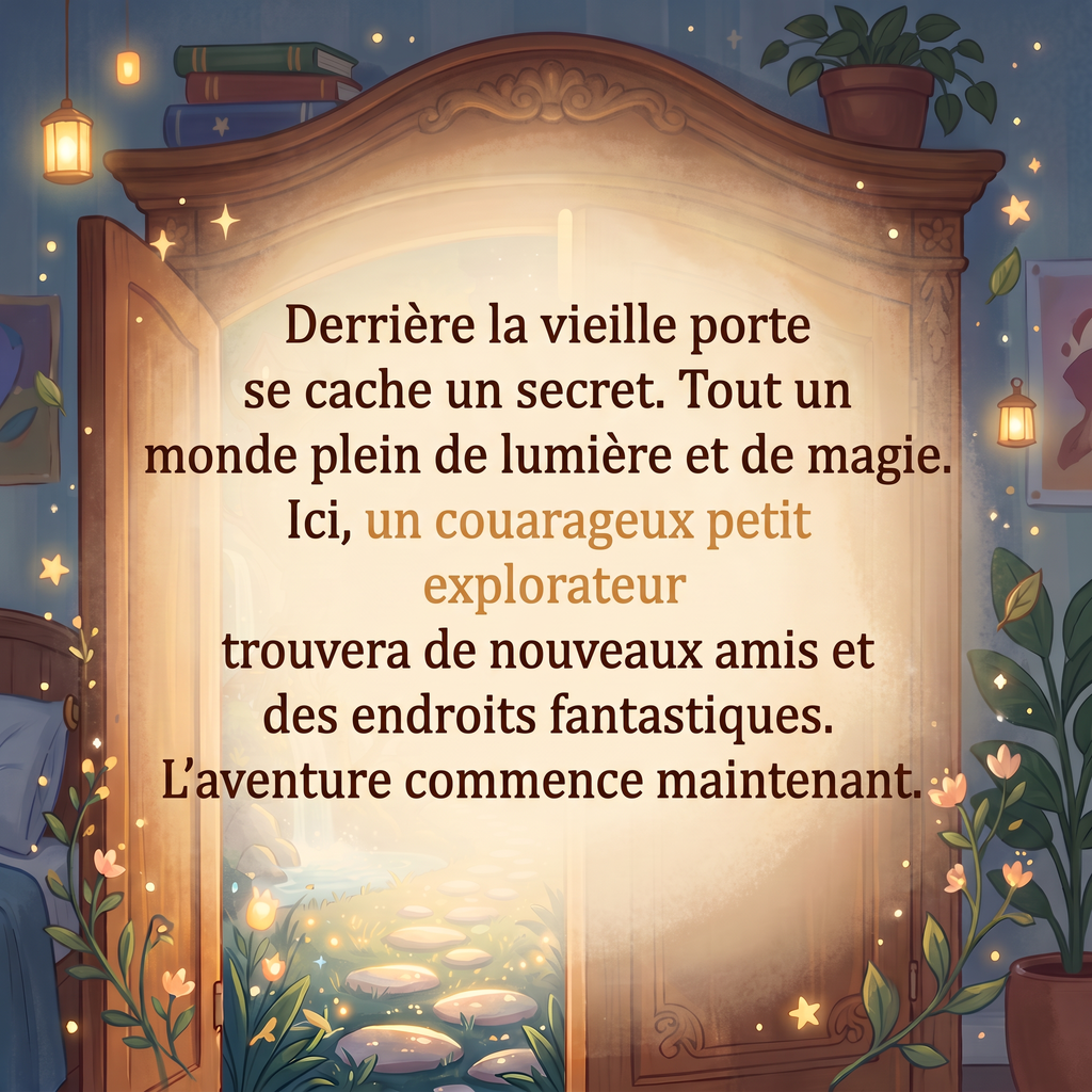 Quatrième de couverture de « Lou et le Monde Caché Dans L'Armoire »
