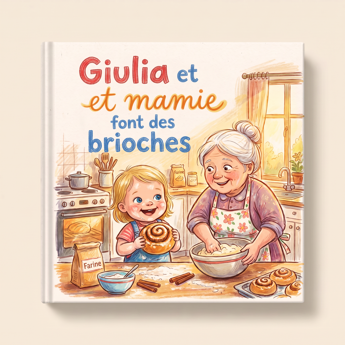 Image de « Giulia et et mamie font des brioches »
