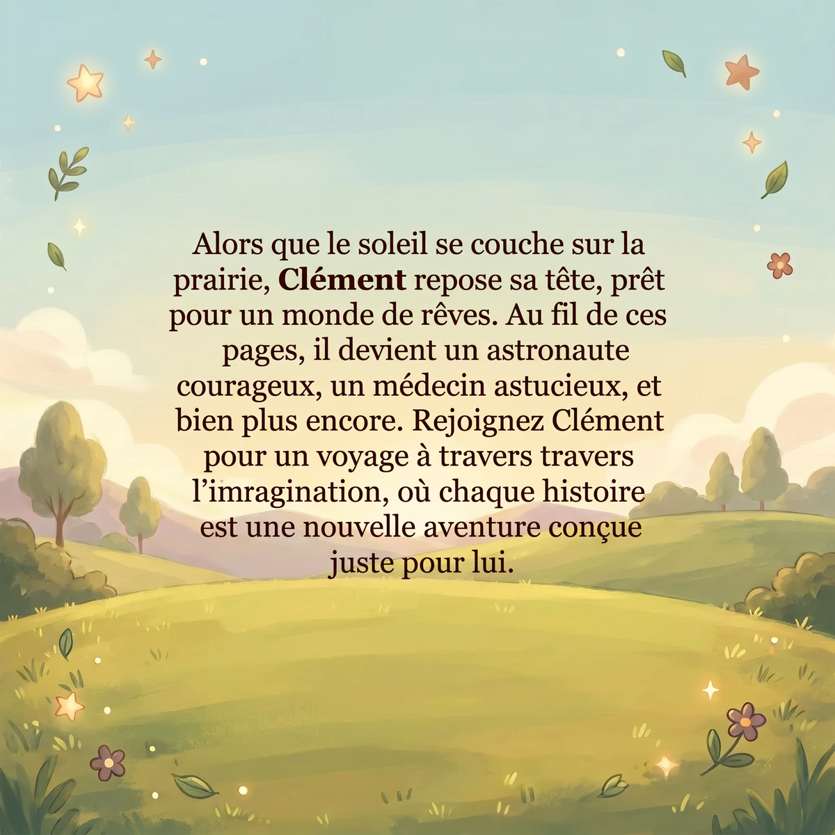Quatrième de couverture de « Clément explore les métiers »