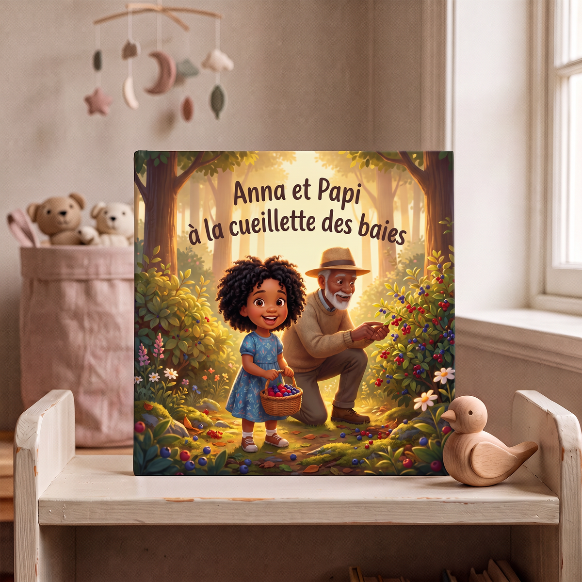Image de « Anna et Papi à la cueillette des baies »