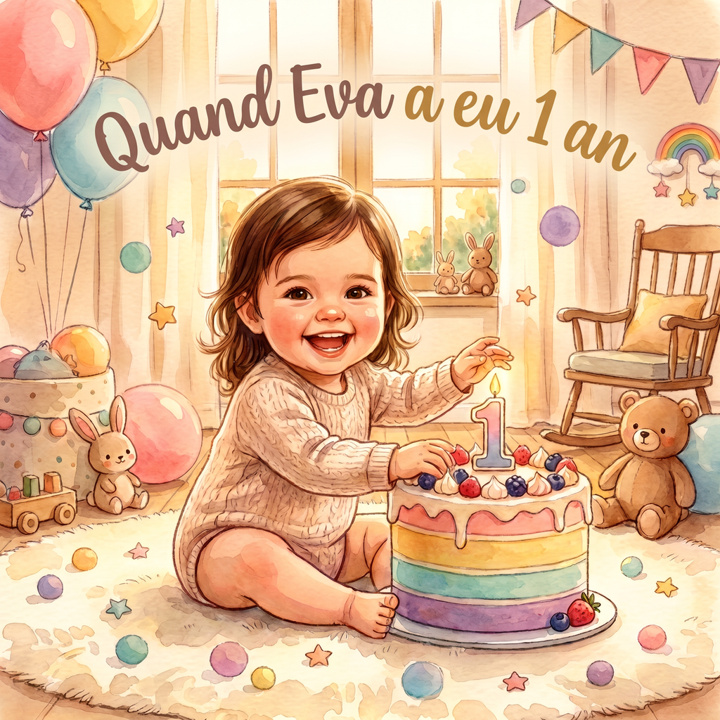 Couverture de « Quand Eva a eu 1 an »
