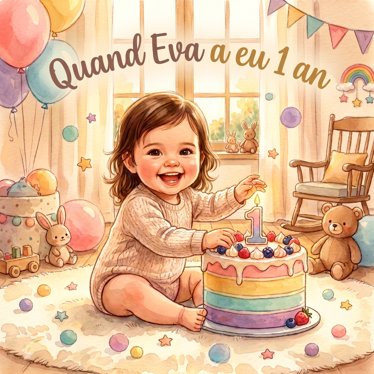 Couverture de « Quand Eva a eu 1 an »