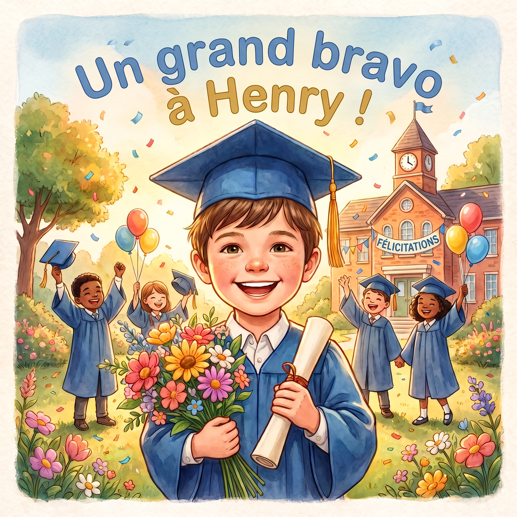 Couverture illustrée de « Un grand bravo à Henry ! »