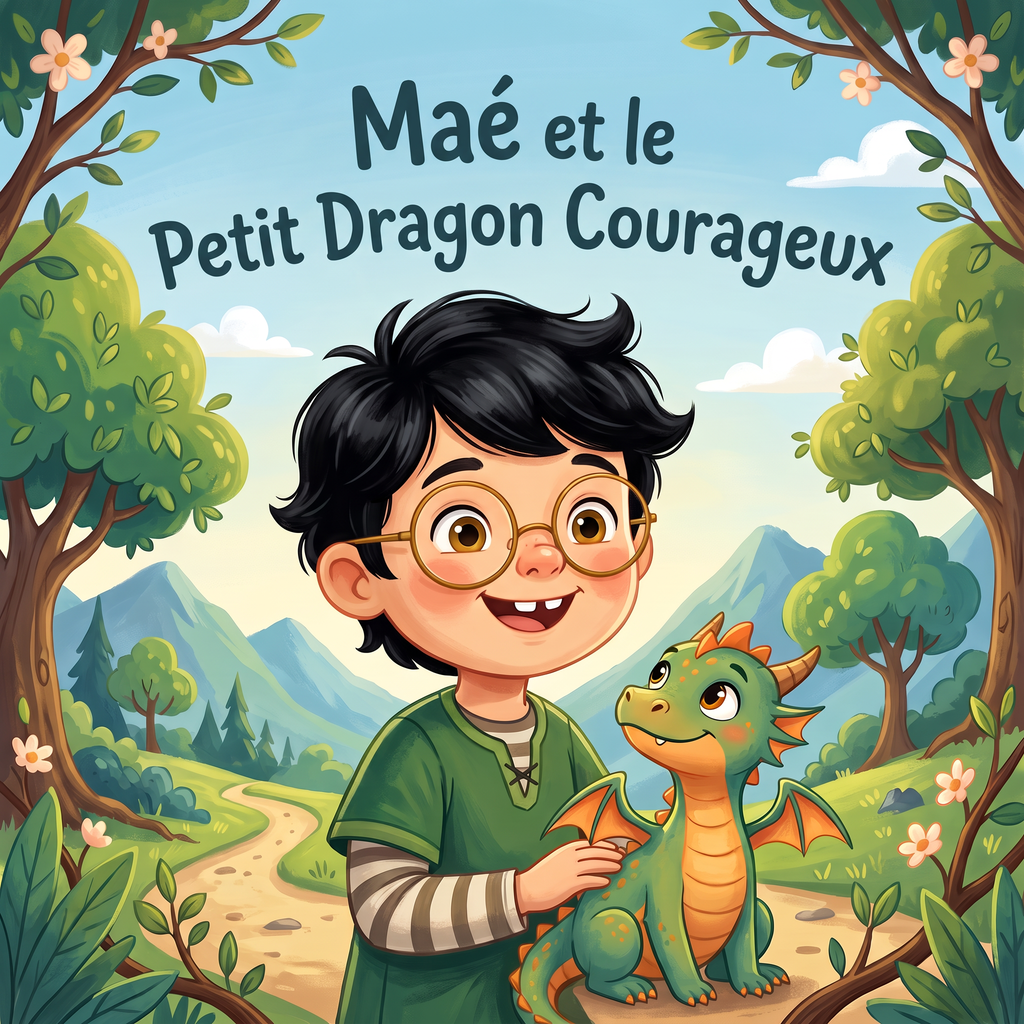 Couverture de « Maé et le Petit Dragon Courageux »