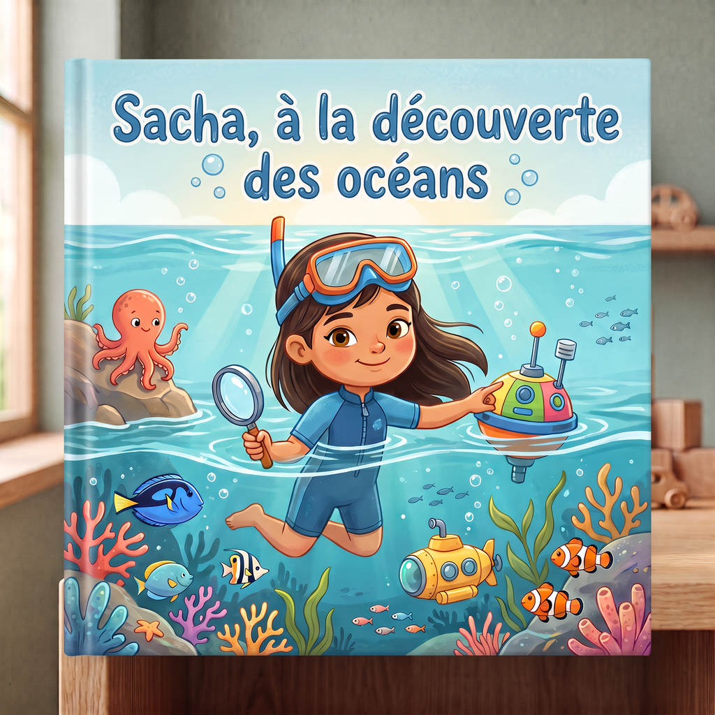Couverture de « Sacha, à la découverte des océans »