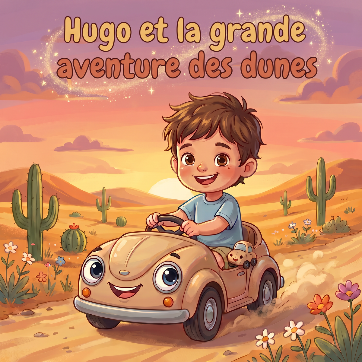 Couverture illustrée de « Hugo et la grande aventure des dunes »