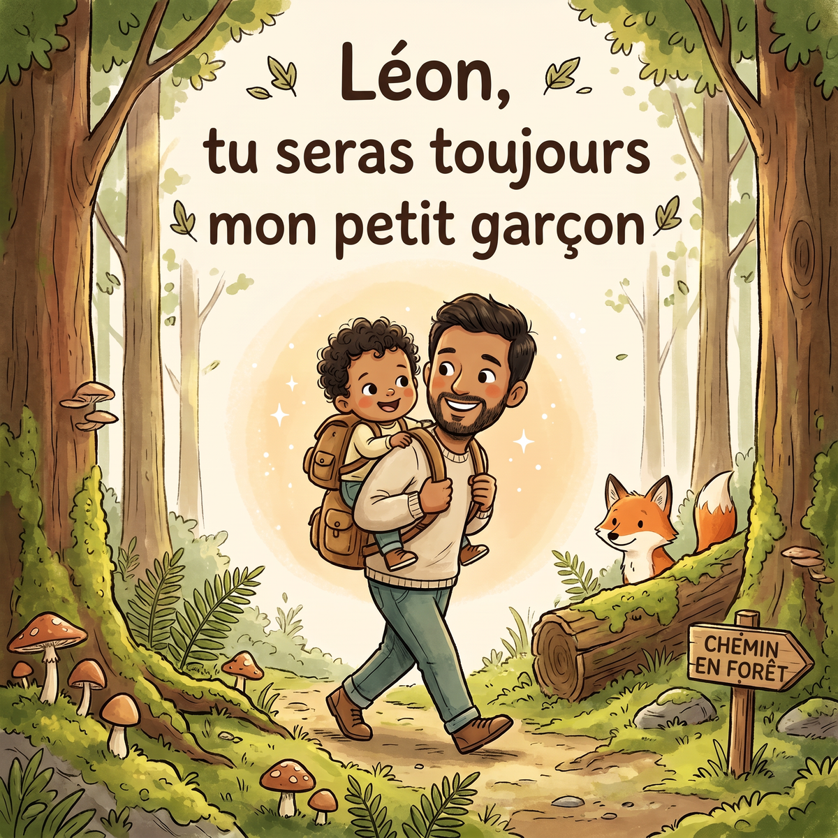 Couverture illustrée de « Léon, tu seras toujours mon petit garçon ».