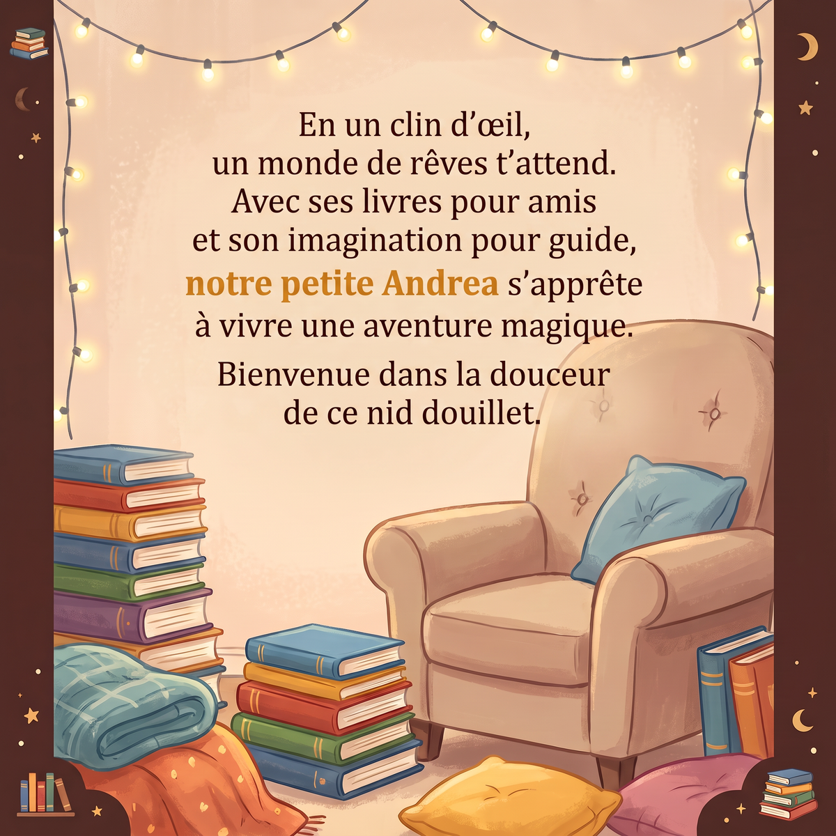 Quatrième de couverture de « Andrea au pays des rêves »