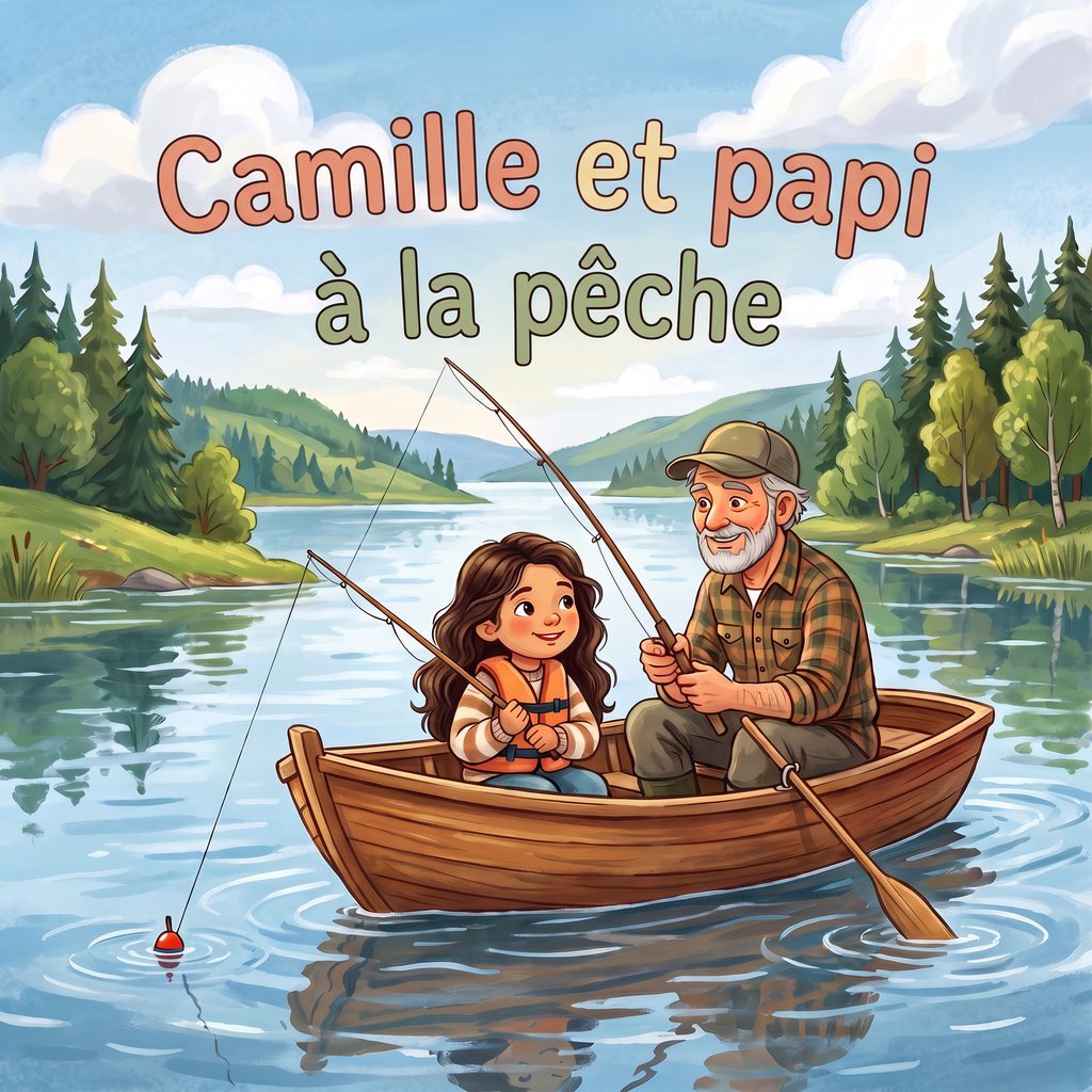 Couverture de « Camille et papi à la pêche »