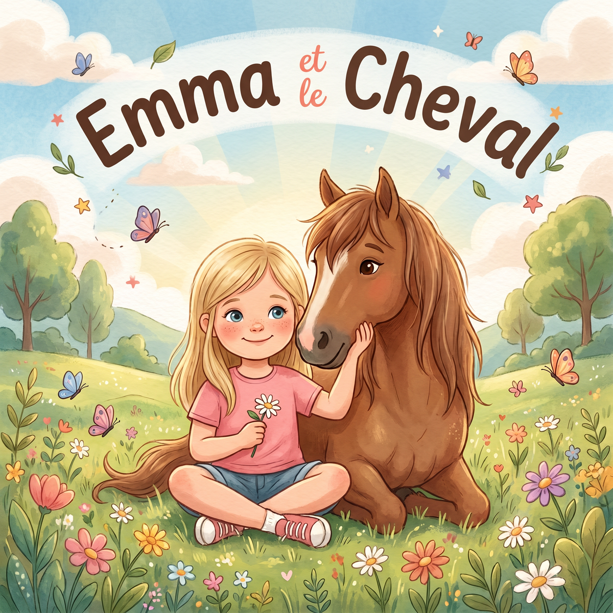 Couverture illustrée de « Emma et le Cheval »