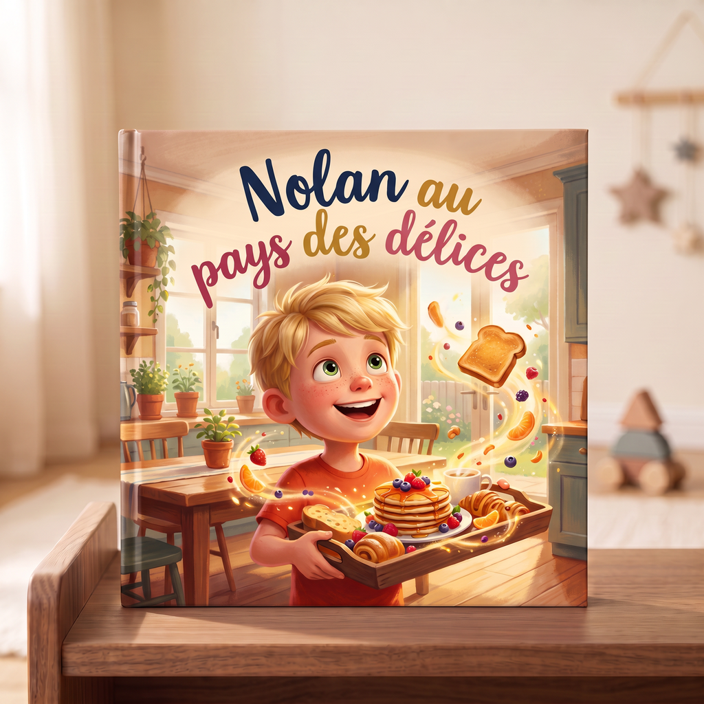 Livre fermé « Nolan au pays des délices » sur fond neutre