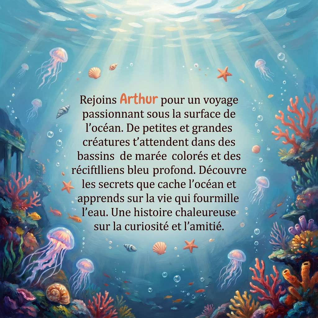 Quatrième de couverture de « Arthur et la vie marine »