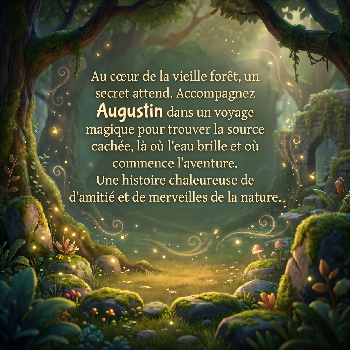 Quatrième de couverture de « Augustin et la Source Cachée »