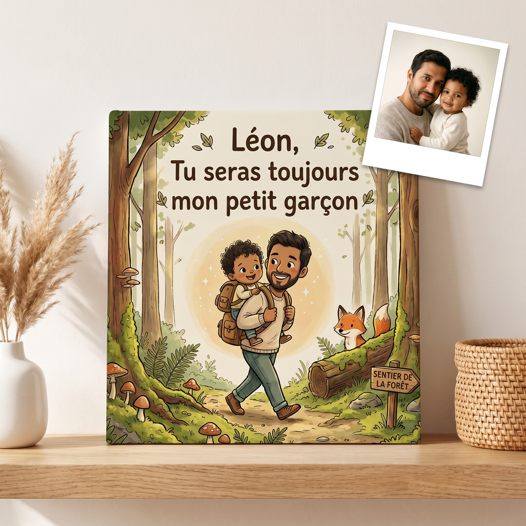 Livre « Léon, tu seras toujours mon petit garçon » présenté avec sa couverture.