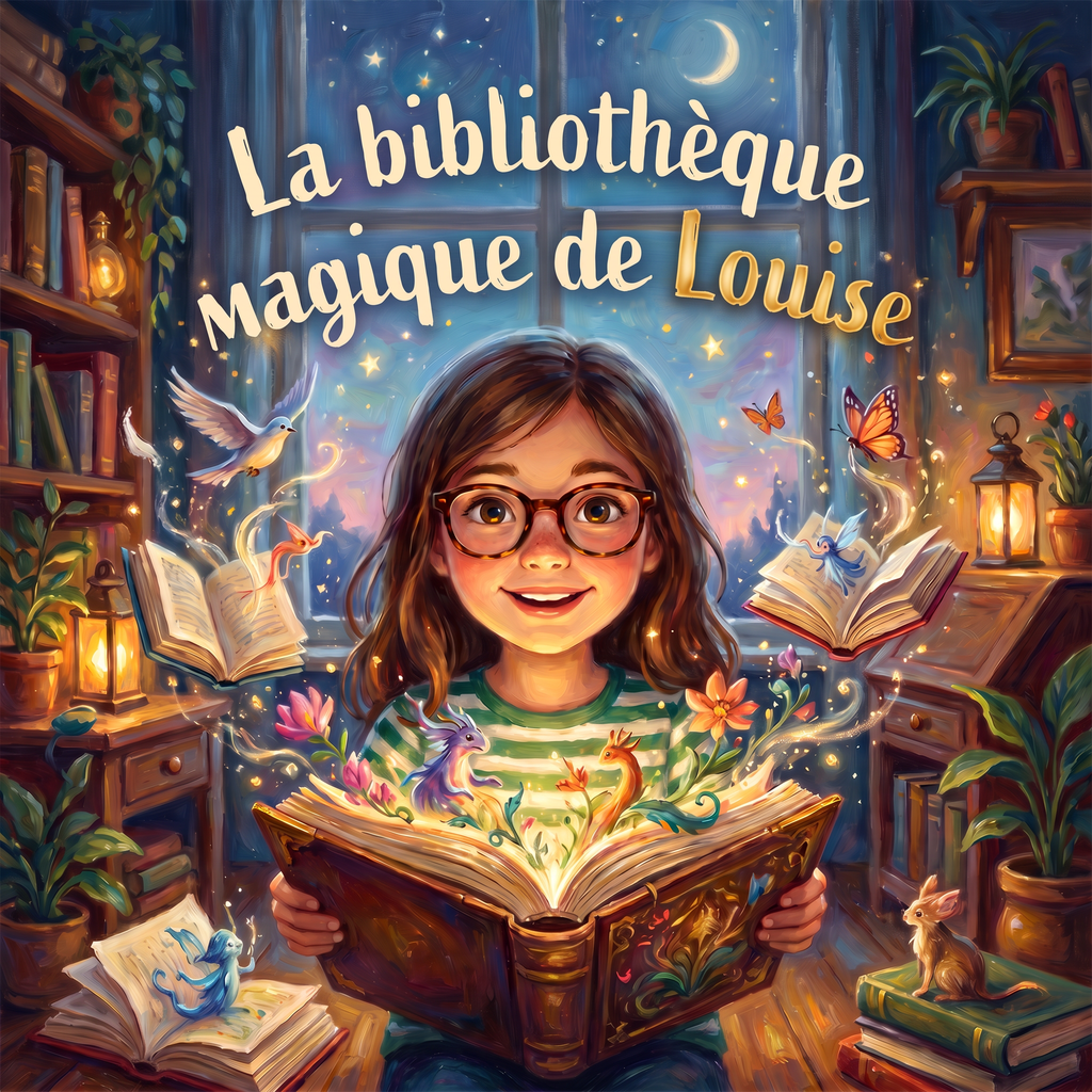 Couverture de « La bibliothèque magique de Louise »