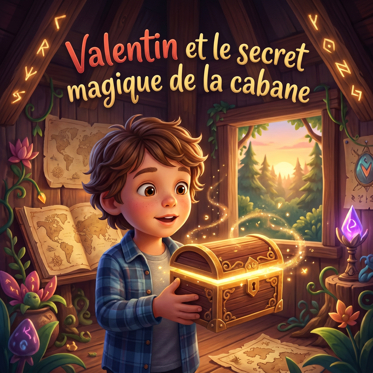 Couverture de « Valentin et le secret magique de la cabane »