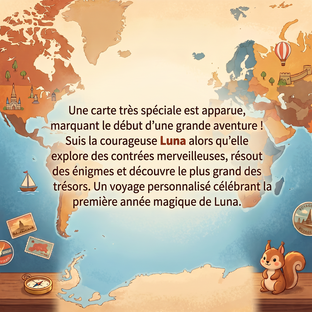 Quatrième de couverture de « L’aventure de la carte magique de Luna »