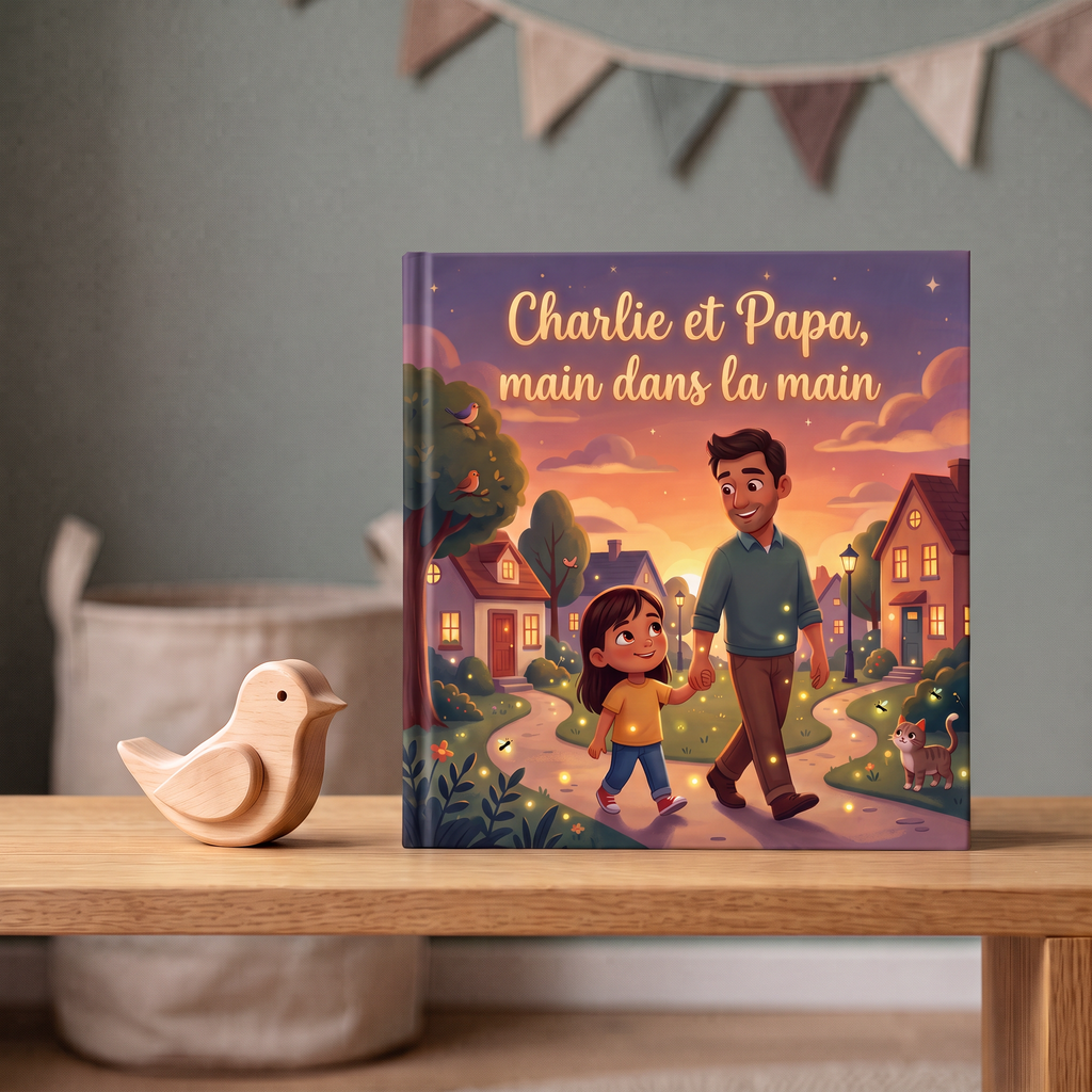 Image de « Charlie et Papa, main dans la main »