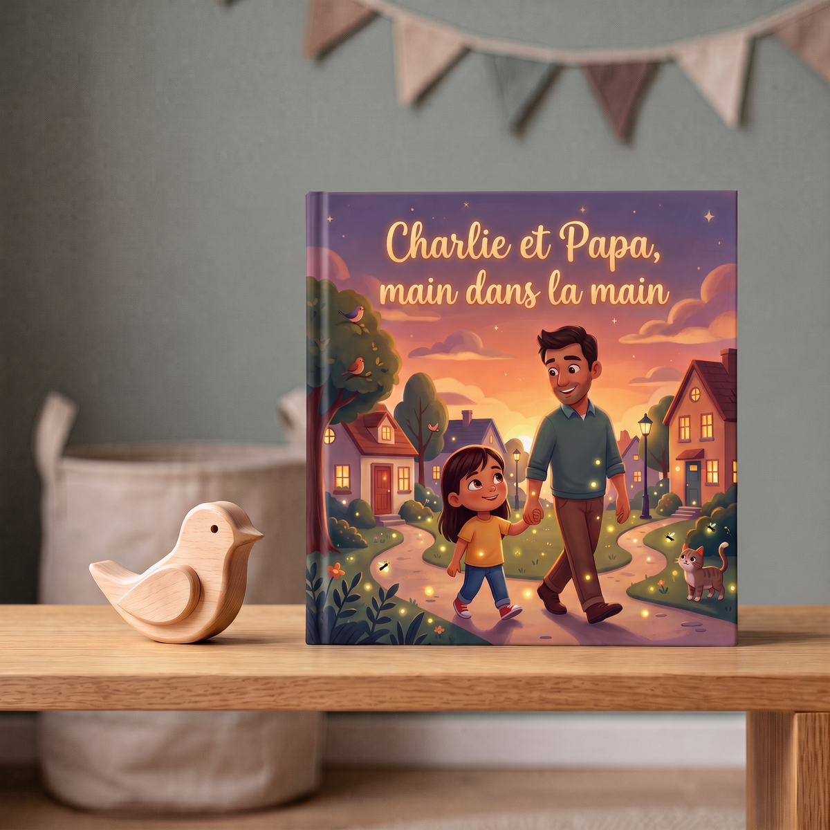 Image de « Charlie et Papa, main dans la main »