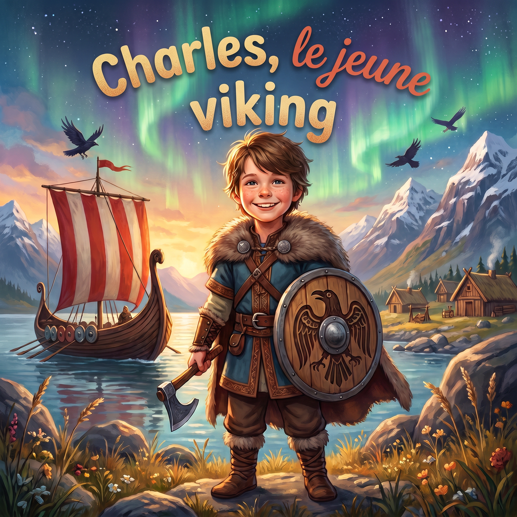 Couverture illustrée de « Charles, le jeune viking »