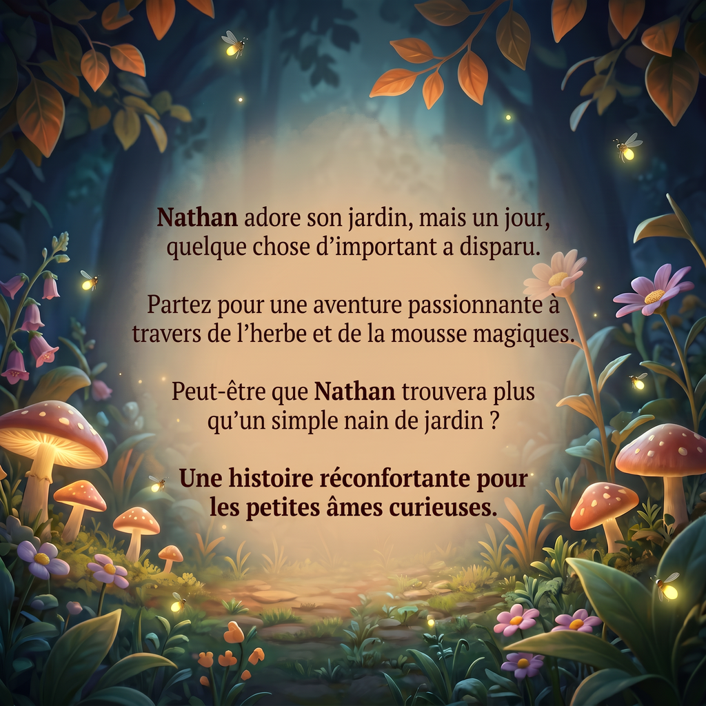 Quatrième de couverture de « Nathan et le Nain de Jardin Disparu »