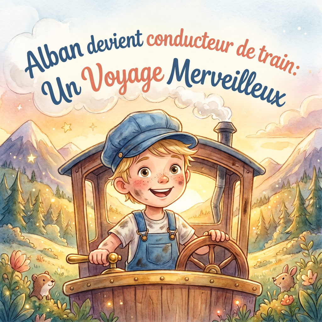Couverture de « Alban devient conducteur de train : Un Voyage Merveilleux »
