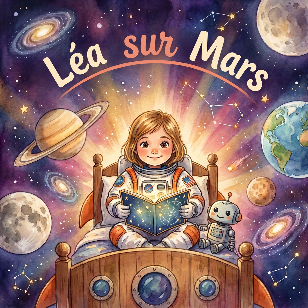 Couverture illustrée de « Léa sur Mars »