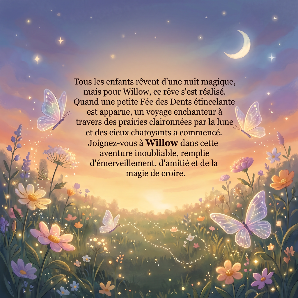 Quatrième de couverture de « Quand Willow rencontra la Fée des dents »
