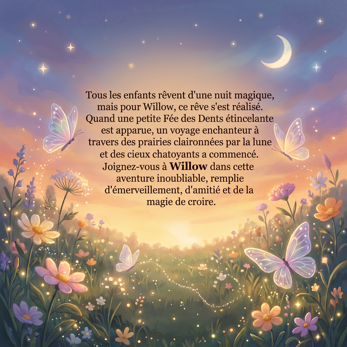 Quatrième de couverture de « Quand Willow rencontra la Fée des dents »