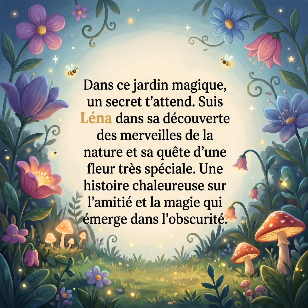 Quatrième de couverture de « Léna et le Secret de la Fleur »