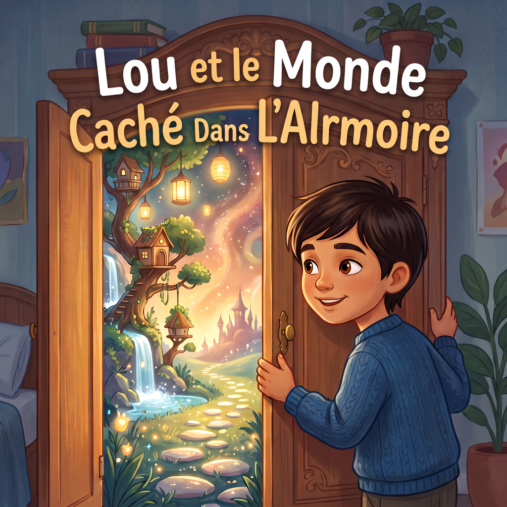 Couverture de « Lou et le Monde Caché Dans L'Armoire »