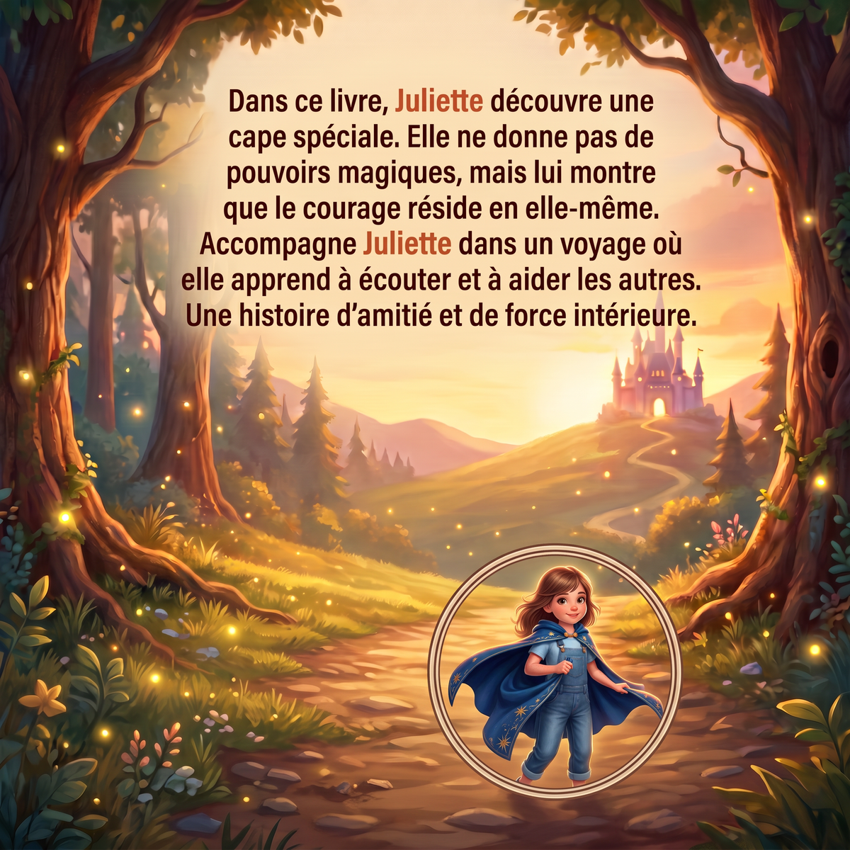 Quatrième de couverture de « Juliette et la Cape Courageuse »