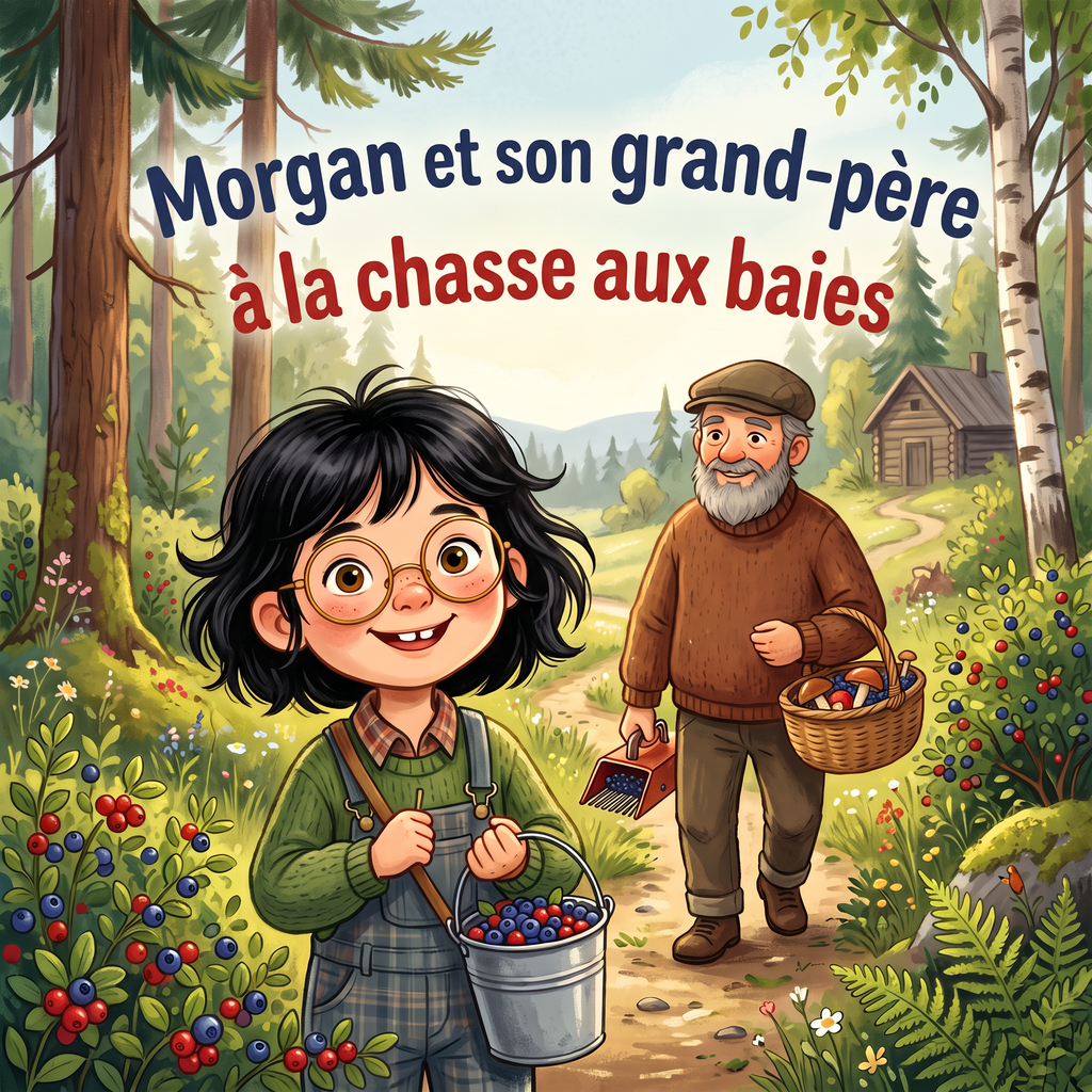 Couverture de « Morgan et son grand-père à la chasse aux baies »