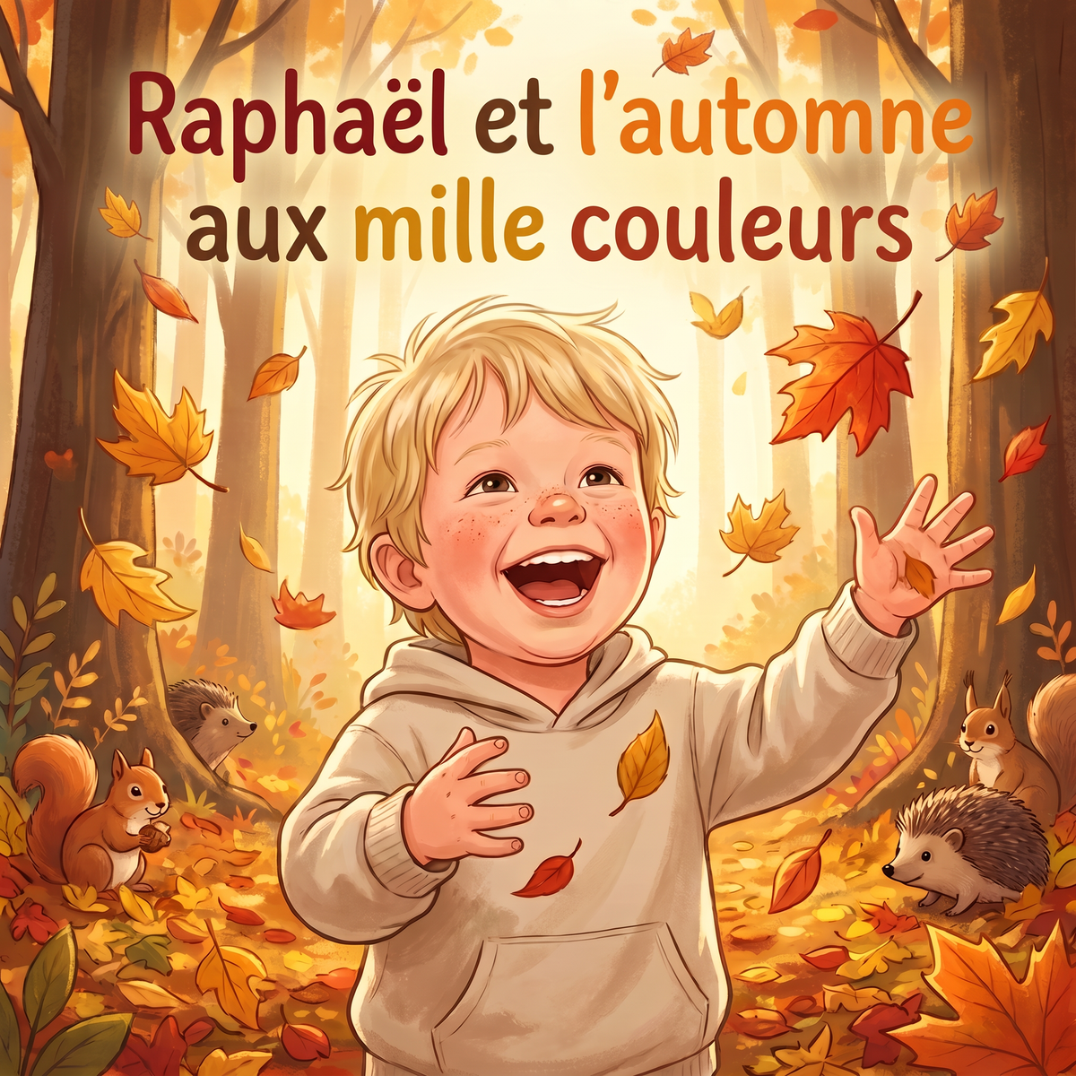 Couverture de « Raphaël et l’automne aux mille couleurs »